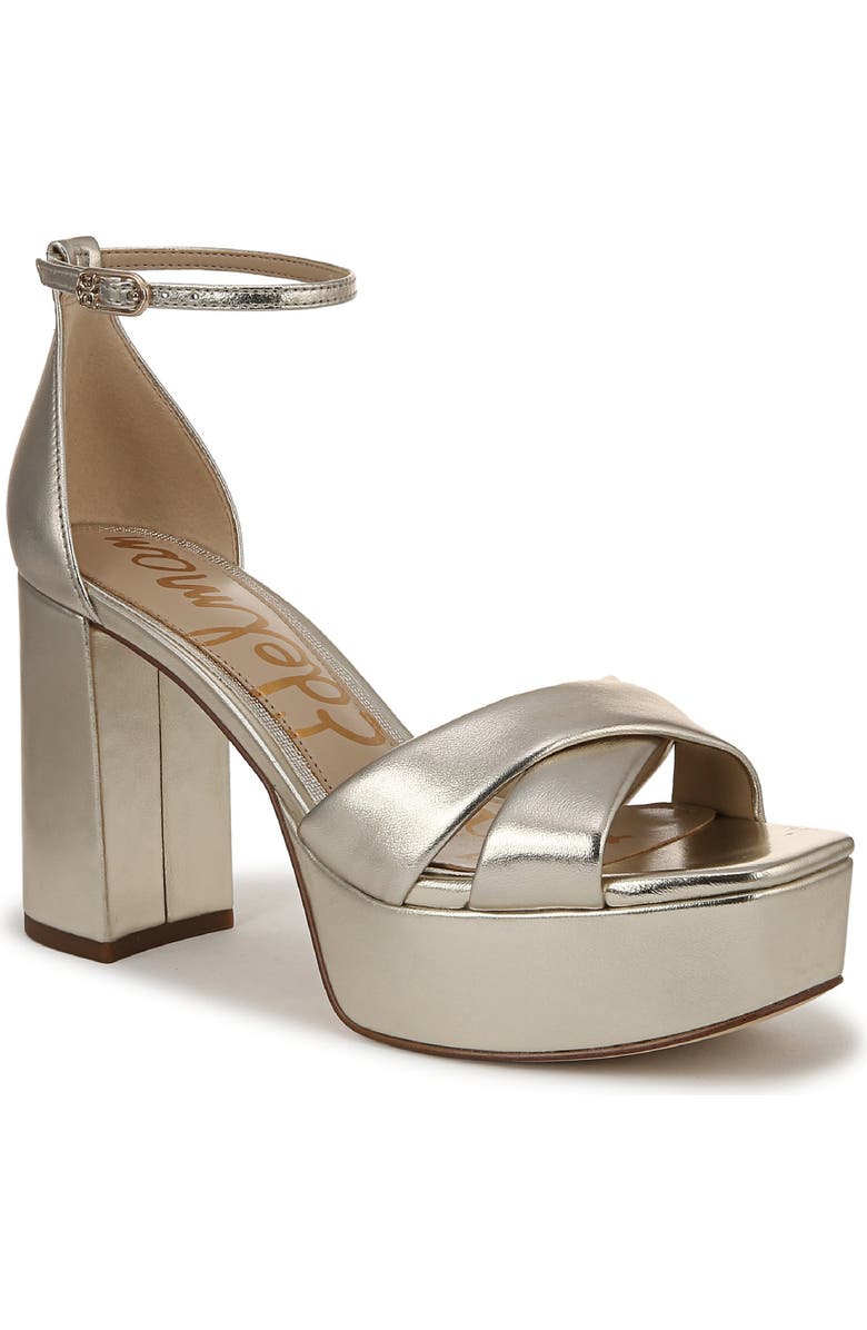 Sam Edelman Jullian Ankle Strap Platform Sandal, Main, color, Jute