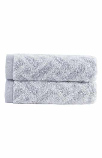 Crisscross Stripe 2-Pack Turkish Cotton Bath Towels
