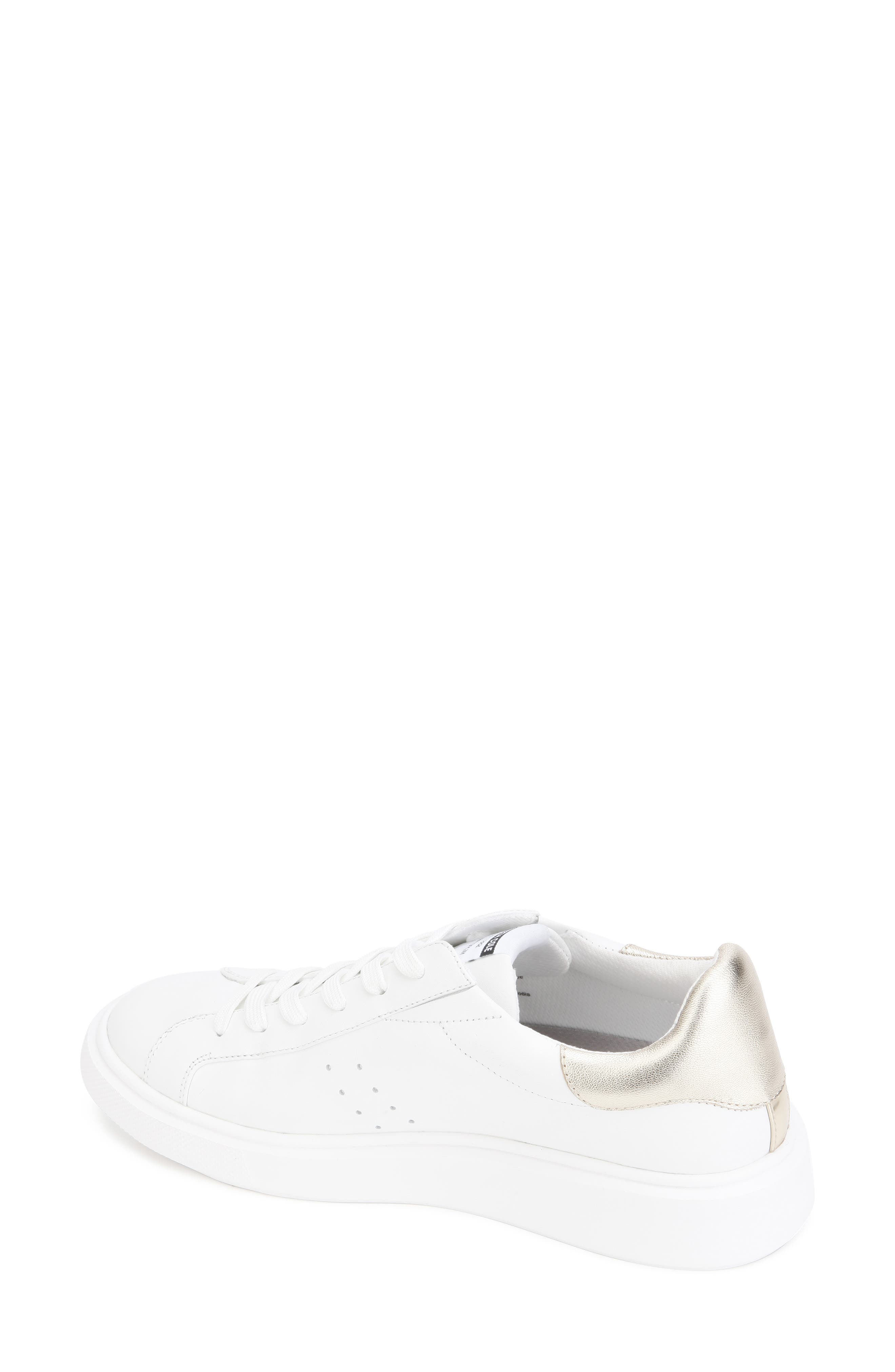 Kam Platform Sneaker, Alternate, color, WHITE/ SHINY LIGHT GOLD