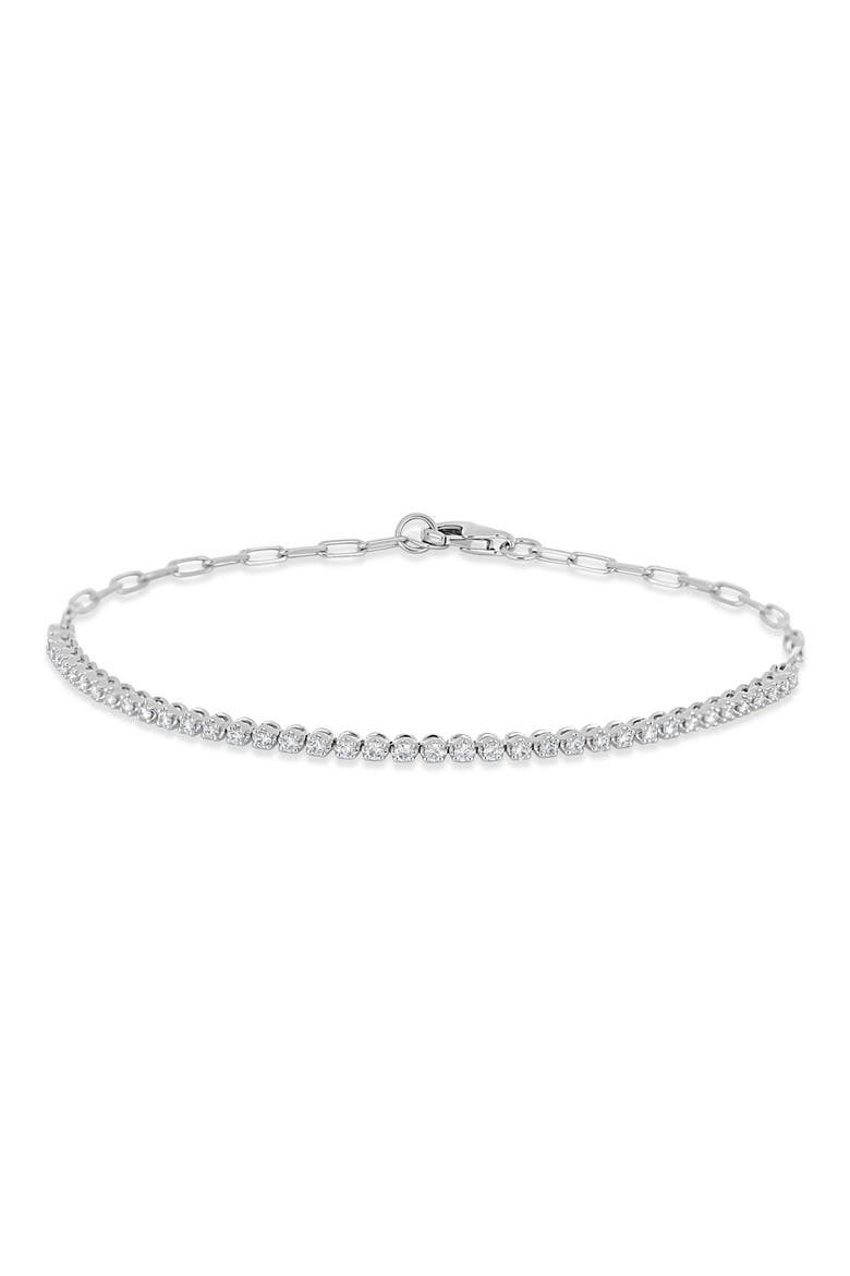 Audrey Diamond Line Bracelet (Online Trunk Show), Main, color, 18K WHITE GOLD/ DIAMOND