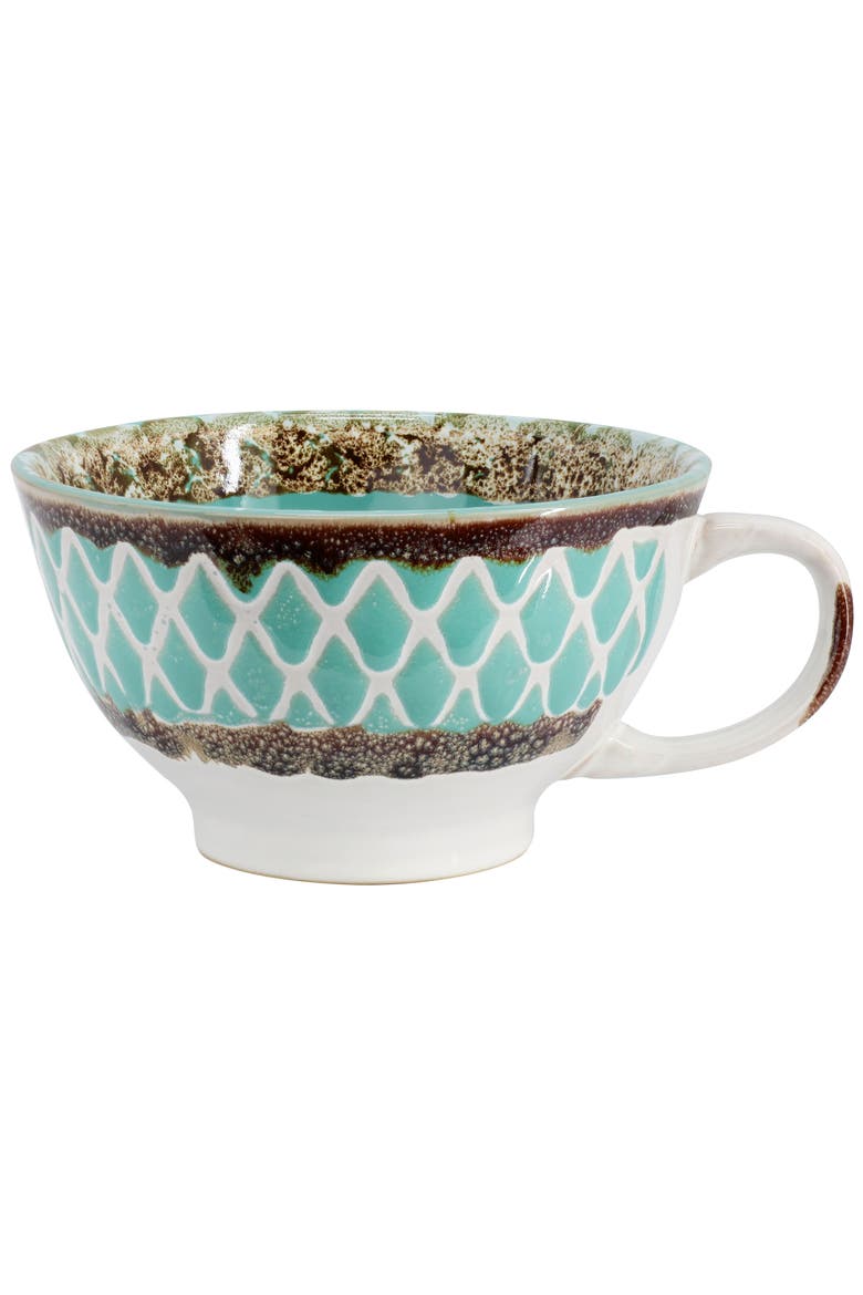 Otis 6piece 27oz Stoneware Soup Bowl with Handle Set, Alternate, color, Turquoise