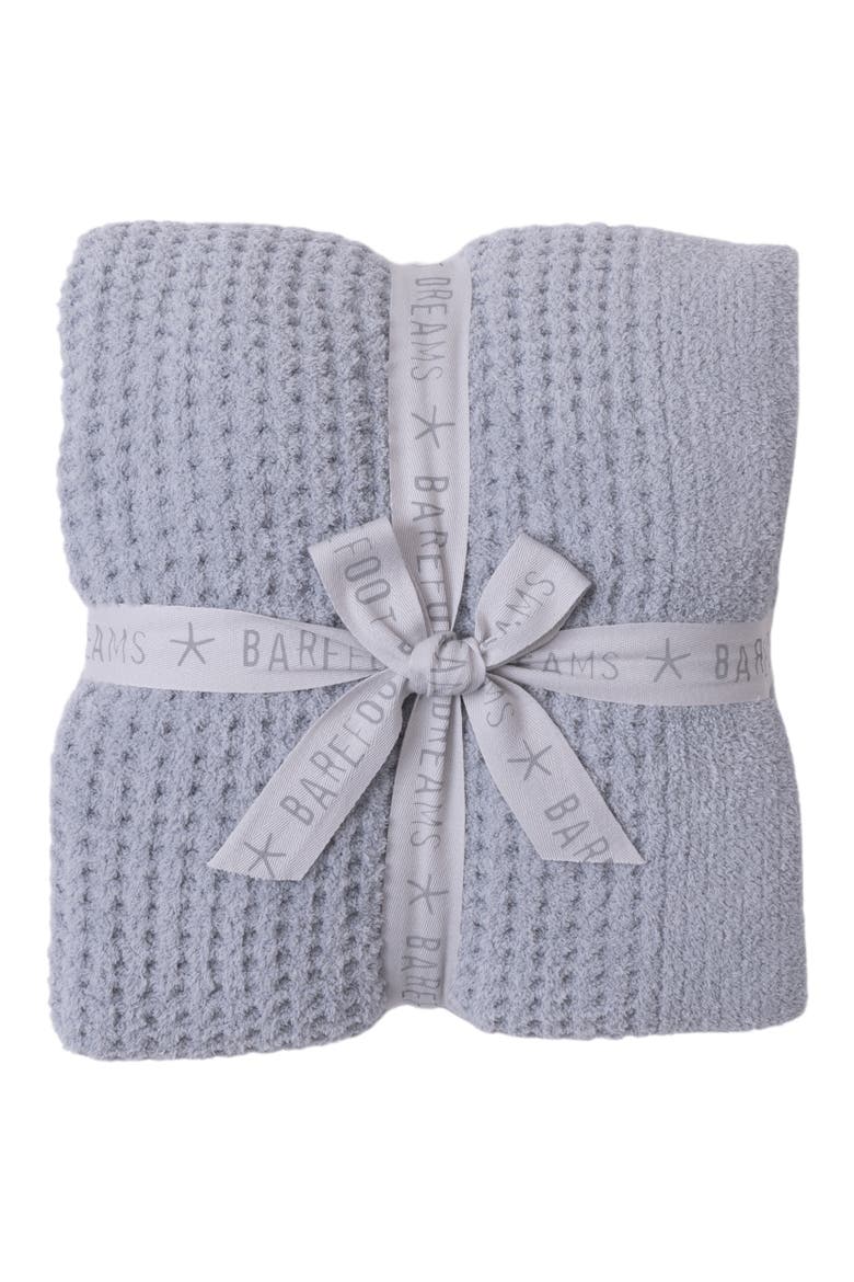 CozyChic® Waffle Knit Throw, Alternate, color, MOONWATER