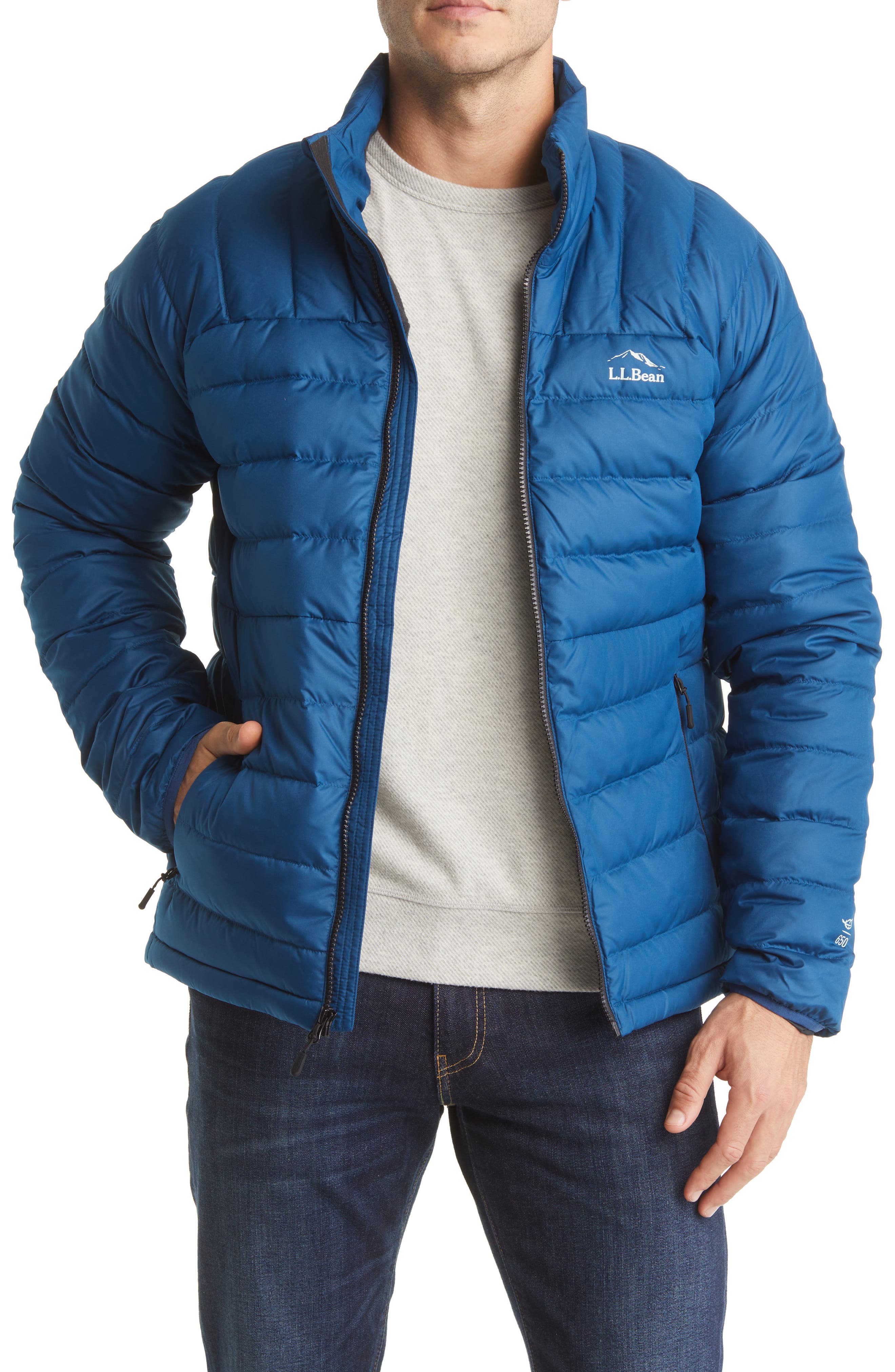L.L.Bean Water Repellent 650 Fill Power Down Puffer Jacket (Men ...