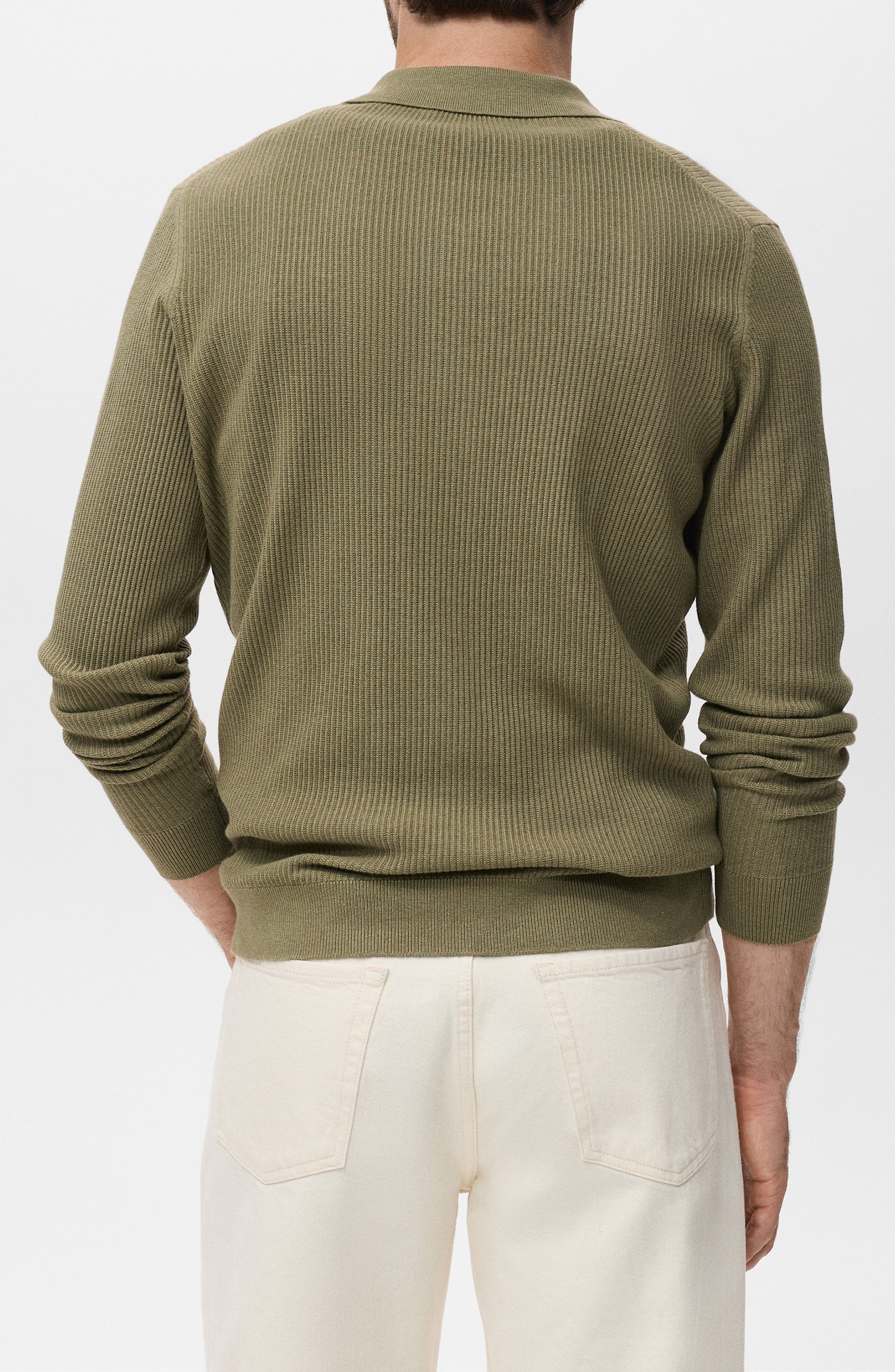 Johnny Collar Rib Polo Sweater - image 4