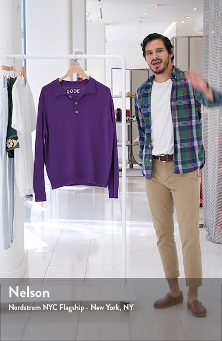 Men's Cashmere Polo Sweater, sales video thumbnail