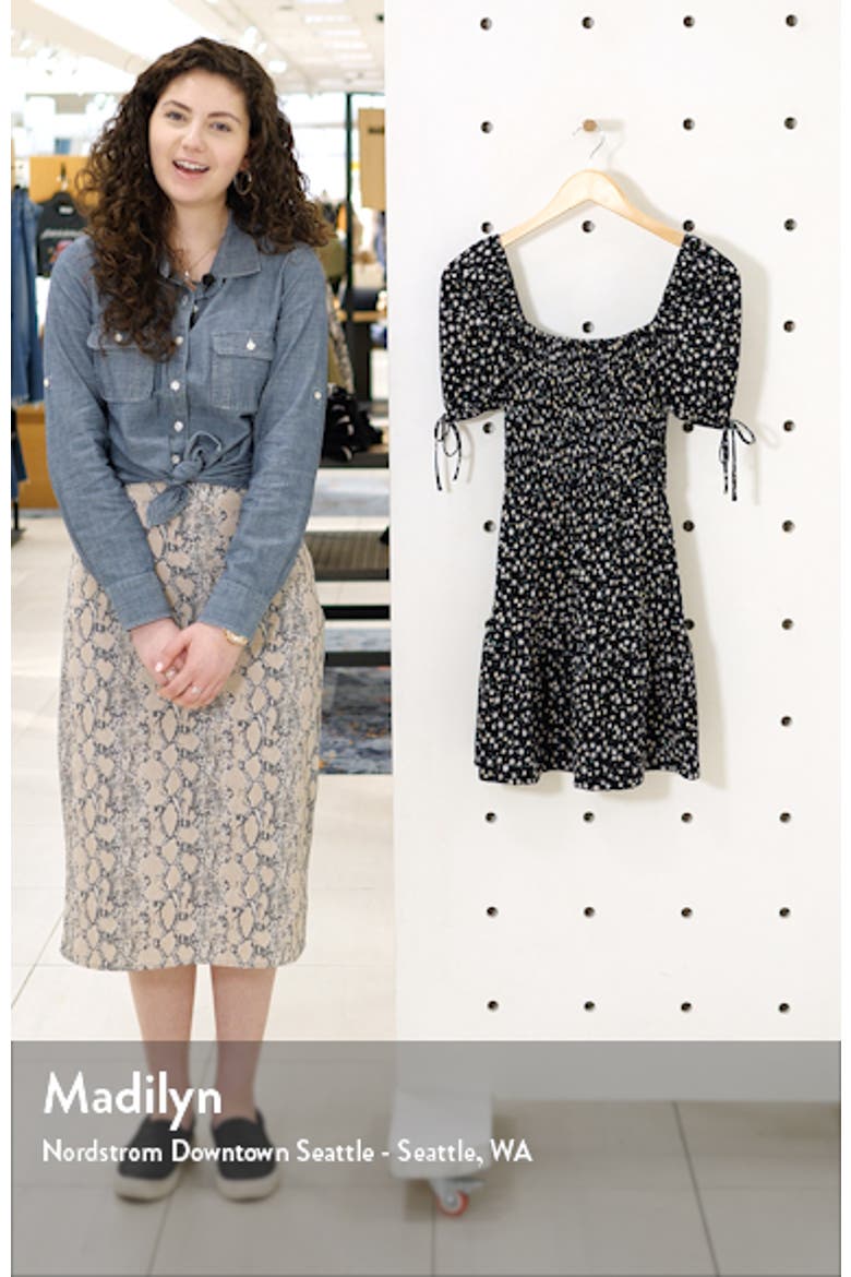 Shirred Tea Minidress video