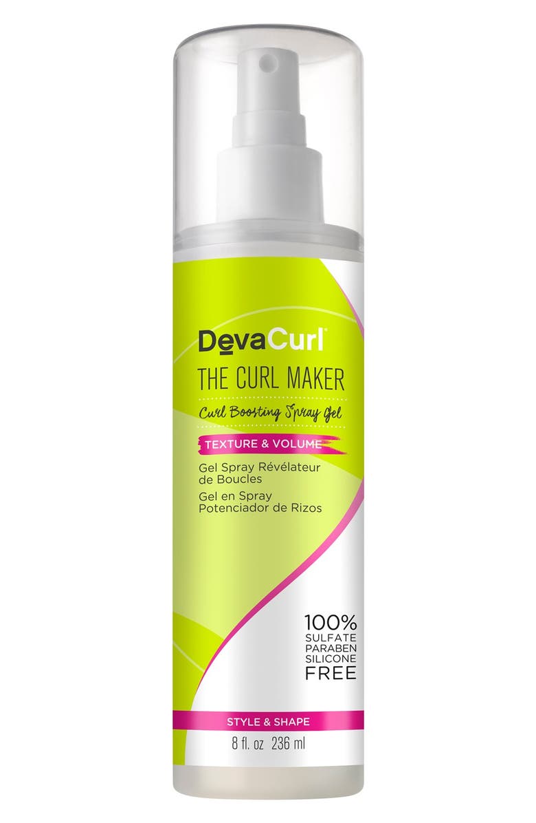DevaCurl The Curl Maker Curl Boosting Spray Gel, Main, color, 