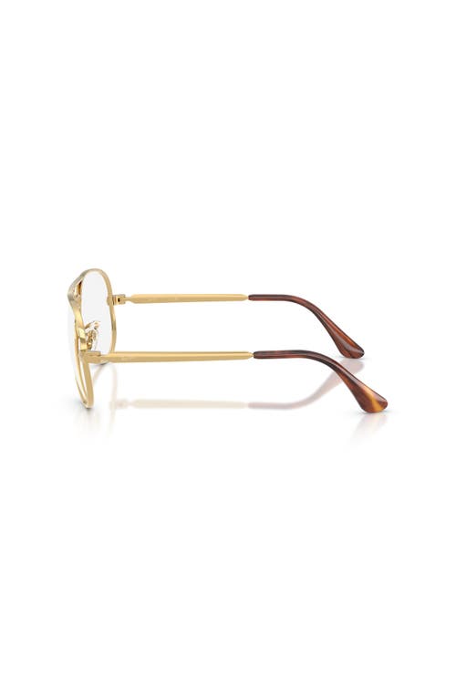 Ray Ban Ray-ban 58mm Pilot Optical Glasses In Gold