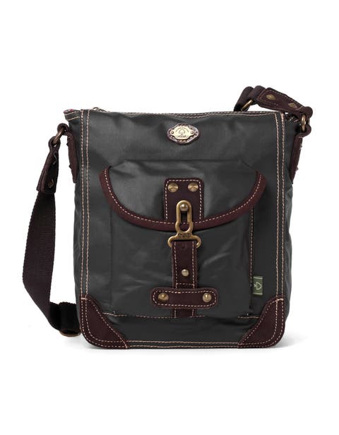 Dolphin Canvas Flap Crossbody Bag