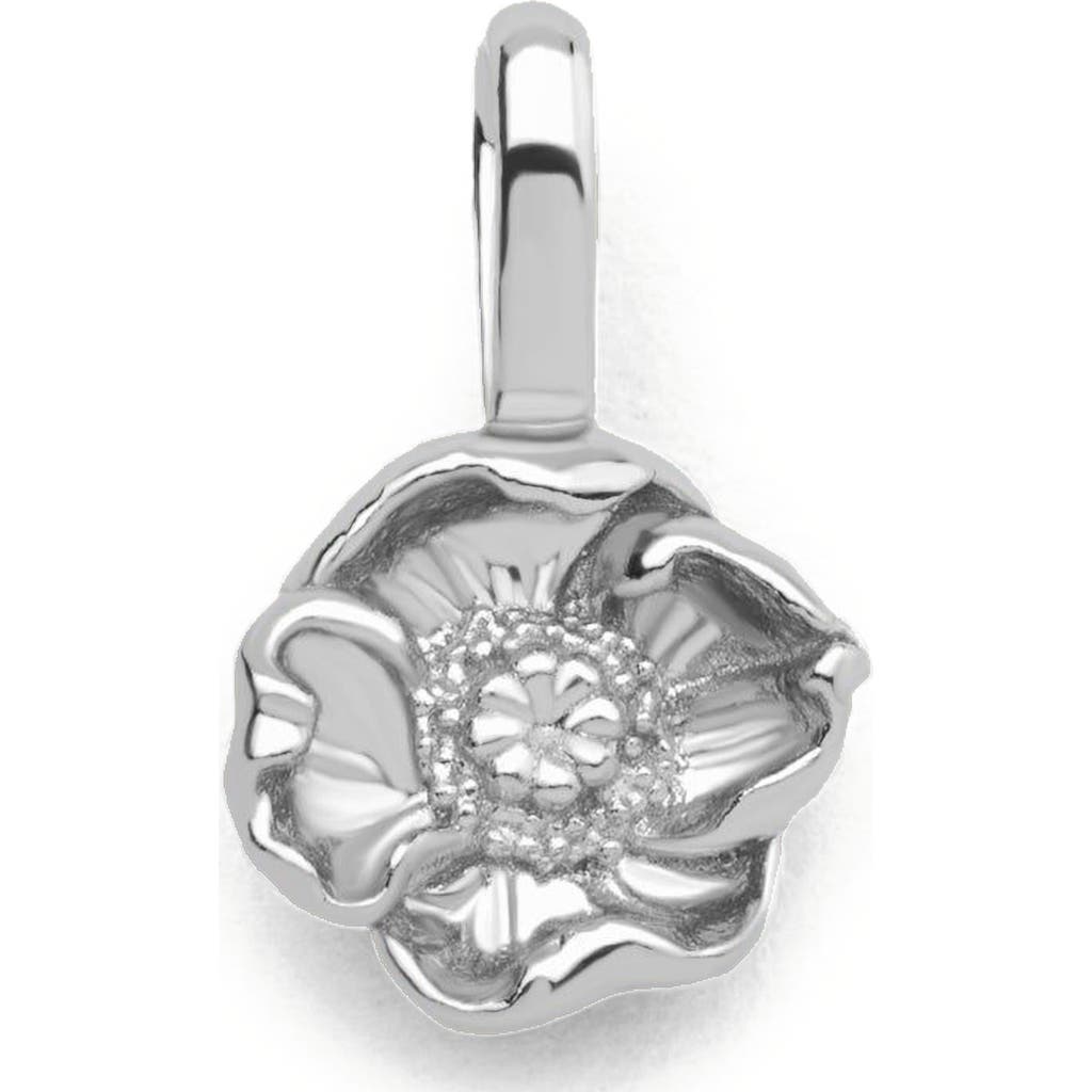 Made By Mary August Birth Flower Charm In Metallic
