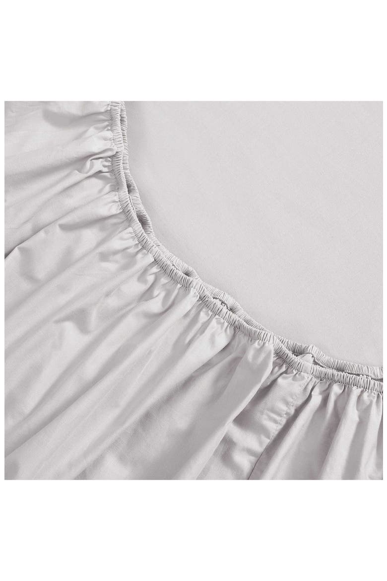 Cotton Percale Sheet Set, Alternate, color, GREY