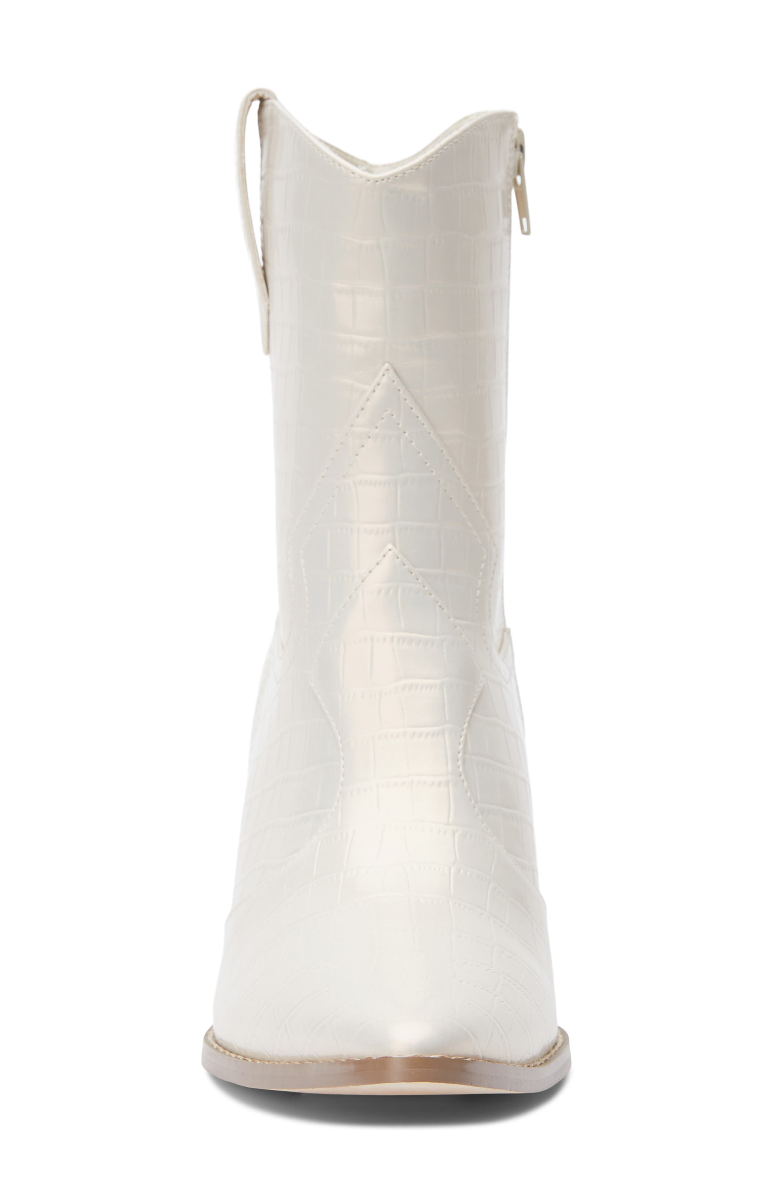 Bambi Western Boot, Alternate, color, PEARL CROC SYNTHETIC
