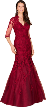 LARA New York Long Sleeve, Mermaid Lace Gown