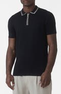 MAUVAIS Newbury Slim Zip Knit Polo