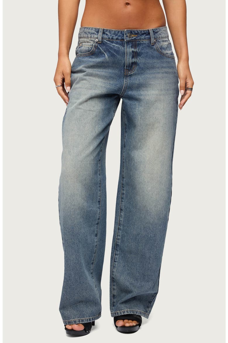 Heidie Low Rise Baggy Jeans, Main, color, BLUE-VINTAGE-WASHED