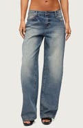 EDIKTED Heidie Low Rise Baggy Jeans