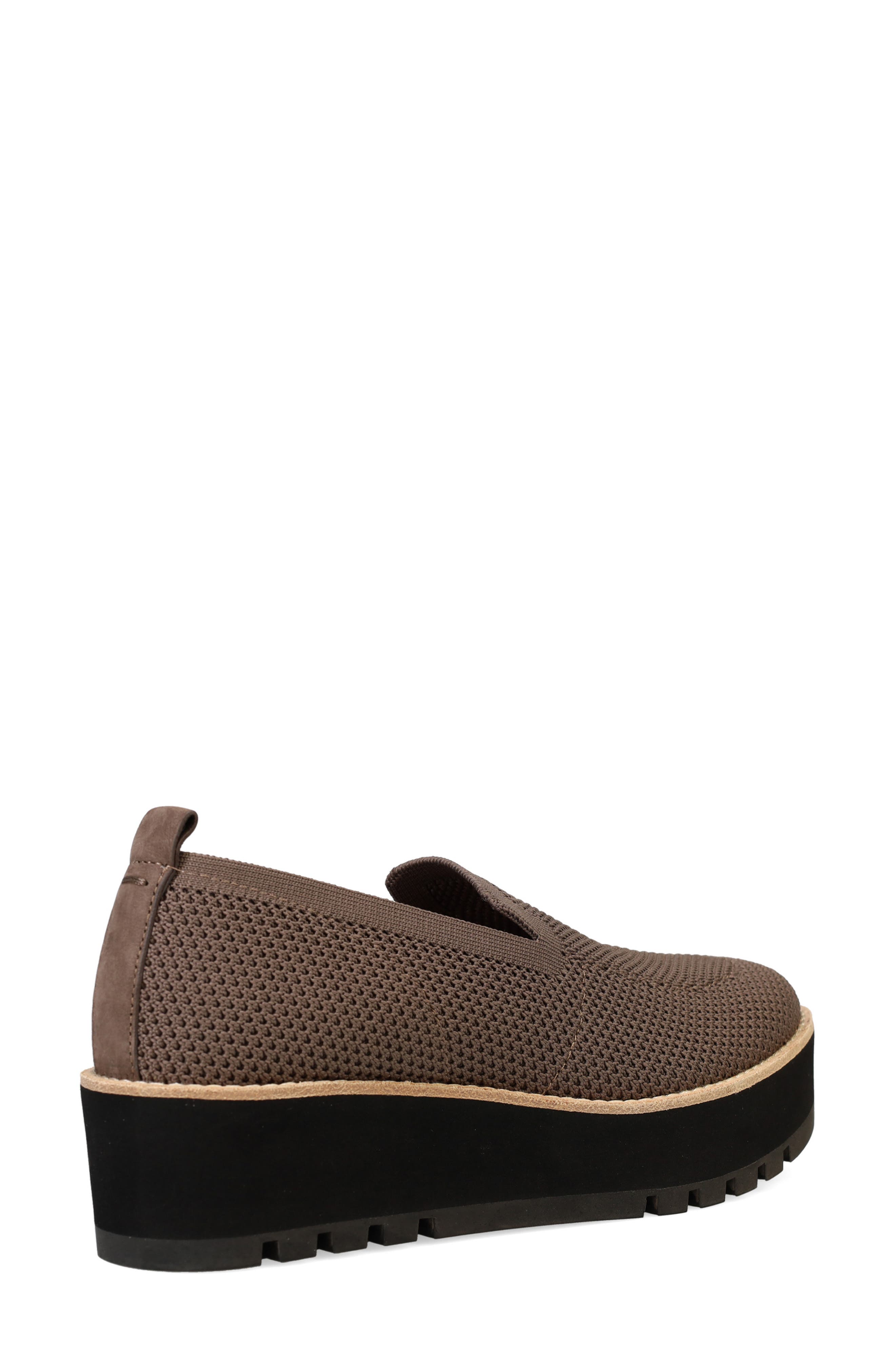 Eileen Fisher Ergos Platform Knit Slip-On Shoe, Alternate, color, Rye