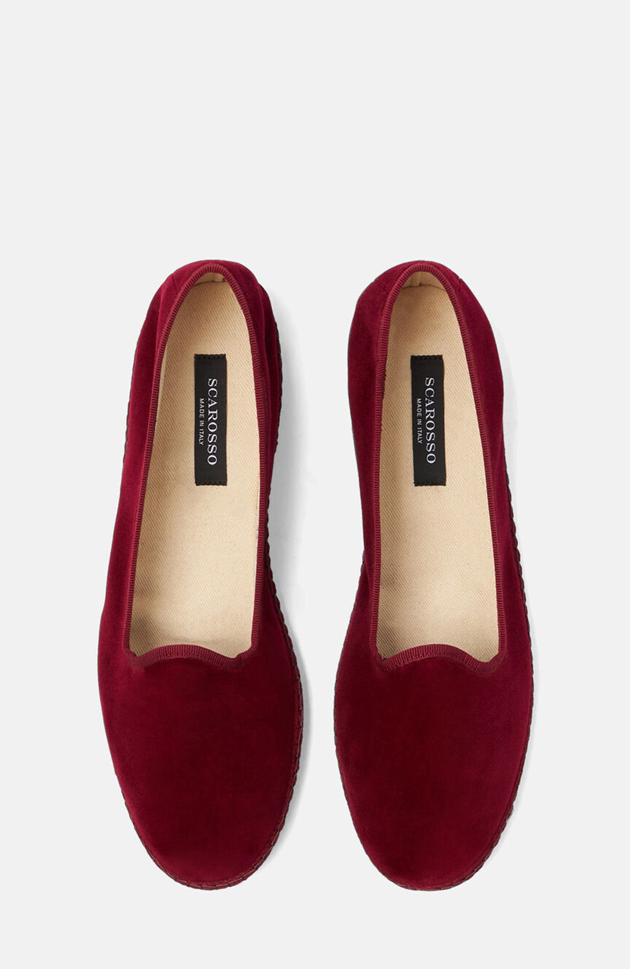 Valentino Slippers, Alternate, color, Burgundy - velvet