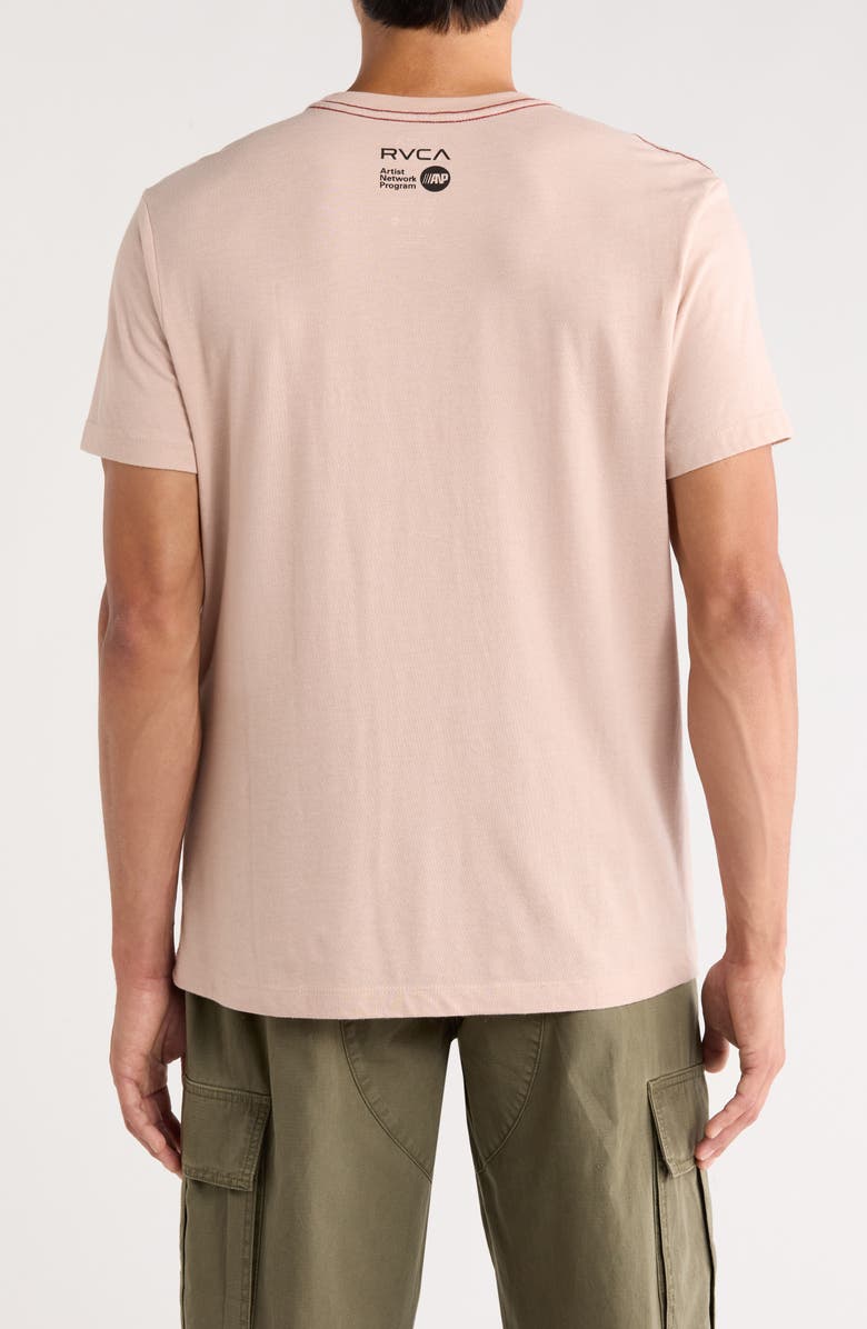 RVCA x Ed Templeton You're Still Here Organic Cotton Graphic T-Shirt, Alternate, color, Pale Mauve
