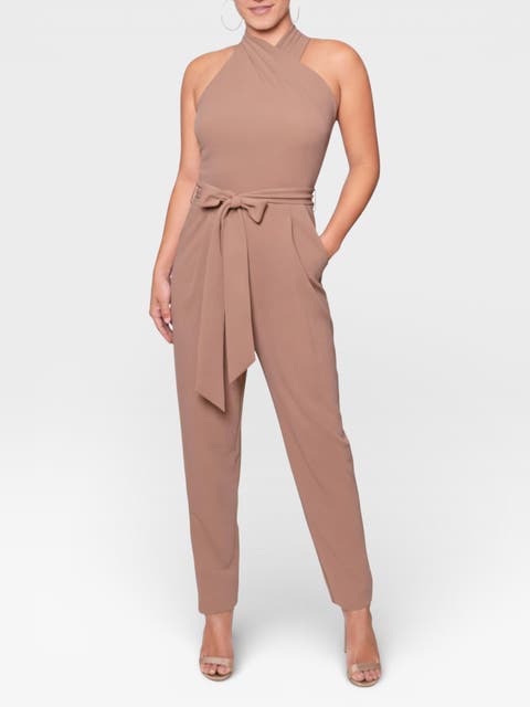 Harland Crossover Halter Jumpsuit
