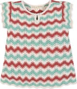 Hope & Henry Kids' Organic Flutter Sleeve Sweater Top