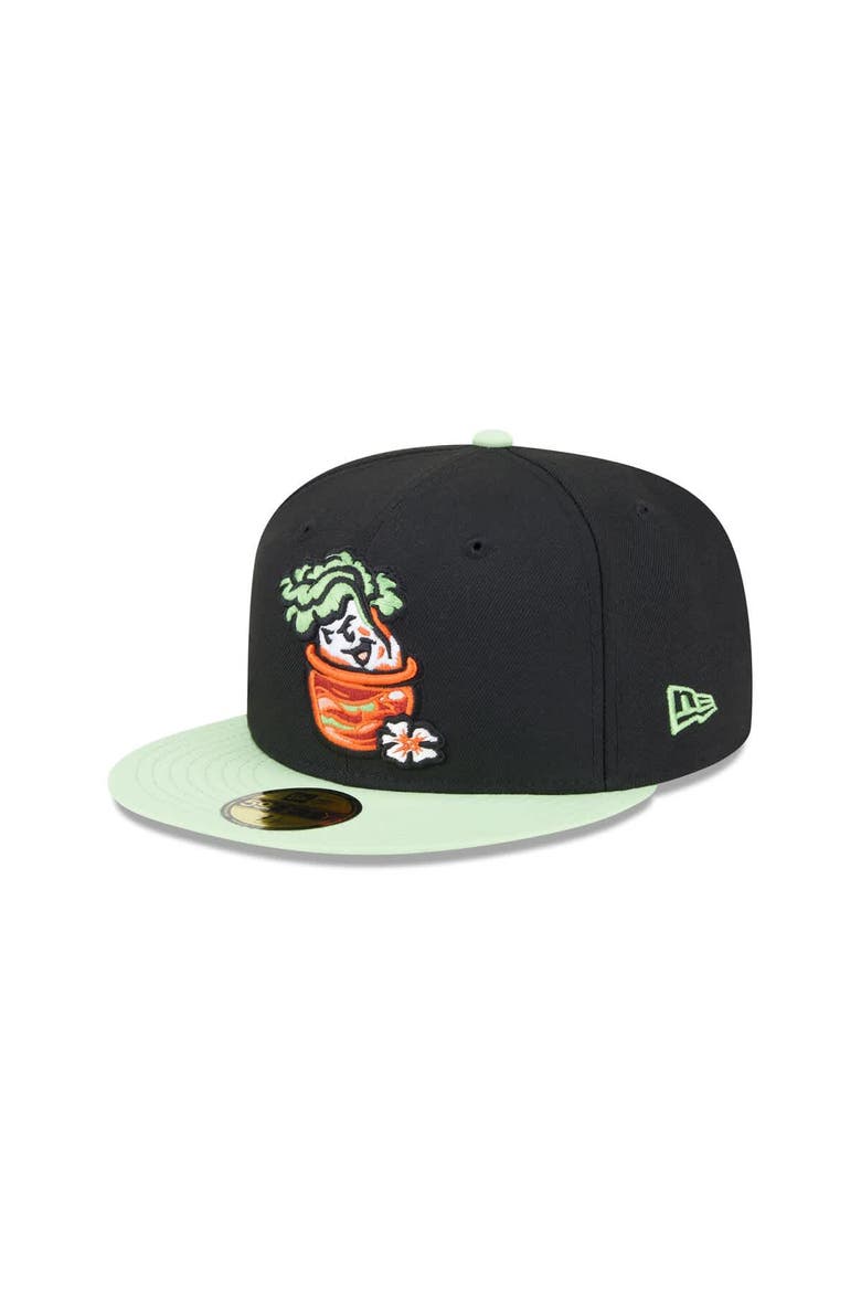 Men's New Era  Black Montgomery Biscuits Theme Nights 59FIFTY Fitted Hat, Main, color, Black