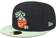 New Era Men's New Era Black Montgomery Biscuits Theme Nights 59FIFTY Fitted Hat