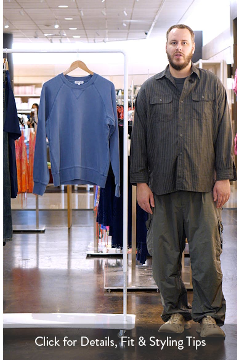 Raglan Cotton Fleece Sweatshirt video