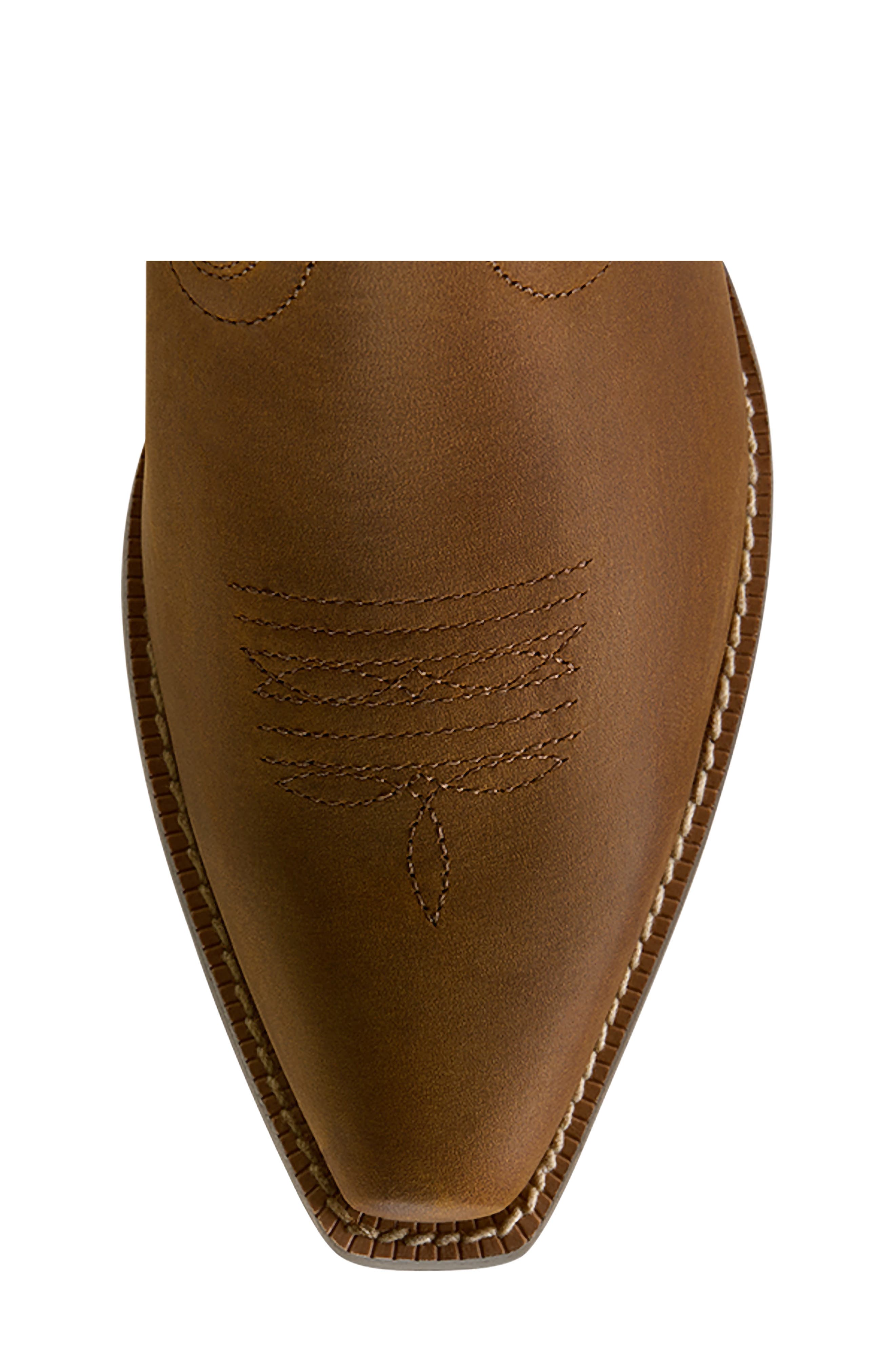 Kids' Lil Beaux Leather Western Boot, Alternate, color, DISTRESSED BROWN