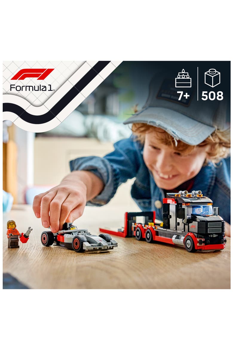 F1 Display Truck with Audi F1 Building Kit, Alternate, color, MULTI