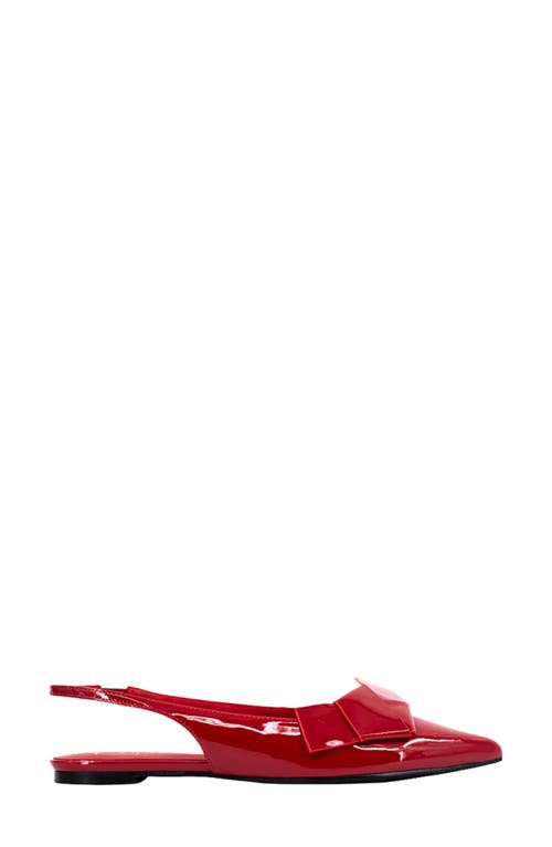 Shushop Audrey Pointed Toe Slingback Flat