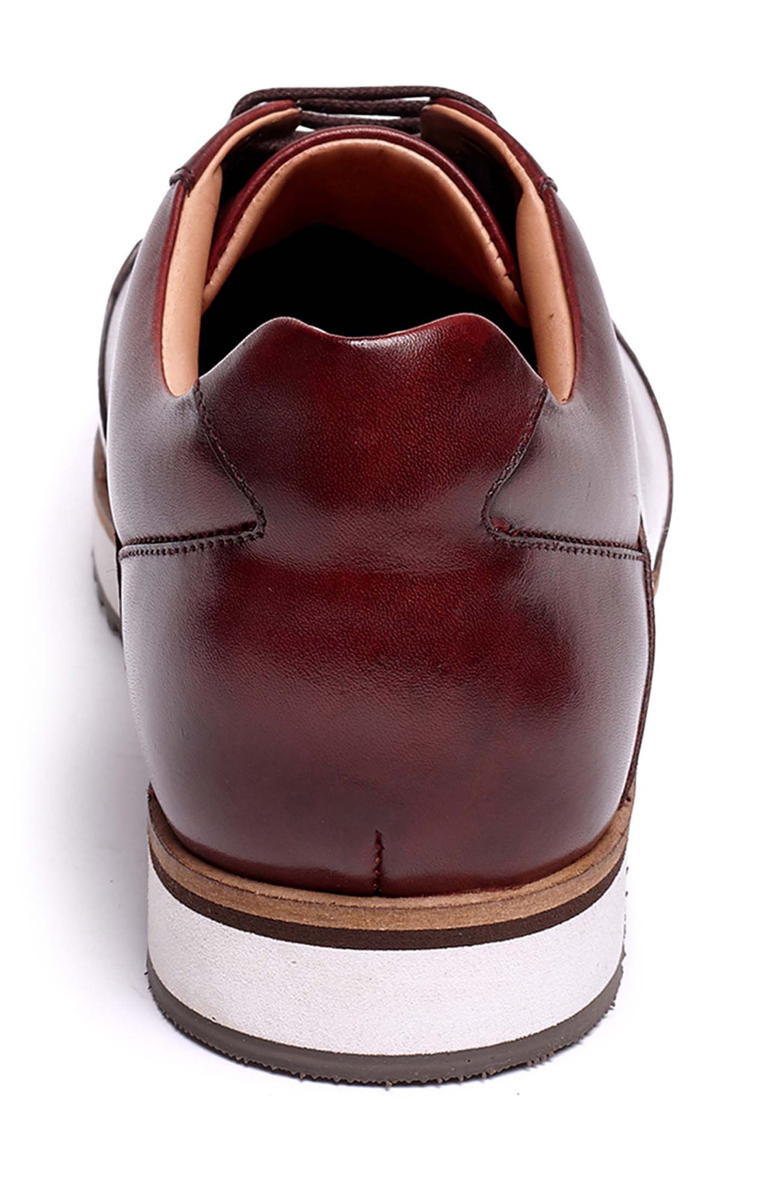 Barack Court Sneaker, Alternate, color, BURGUNDY