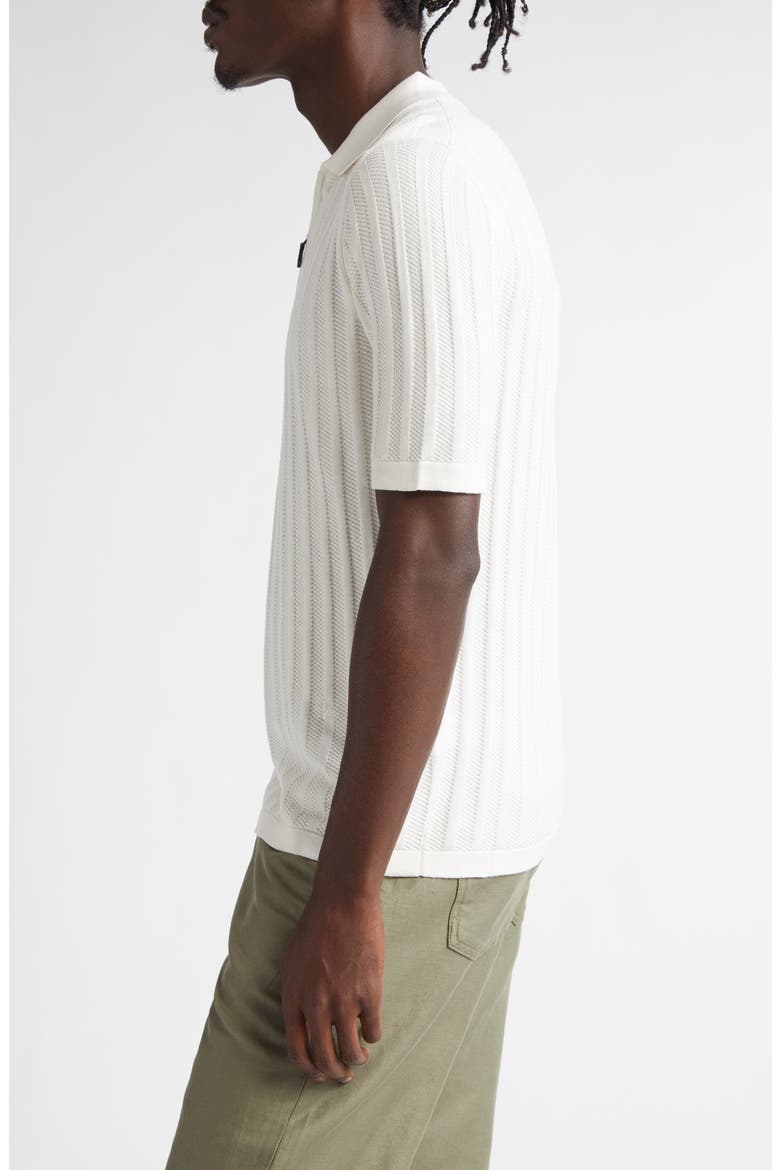 Silk Rib Polo, Alternate, color, OPEN WHITE