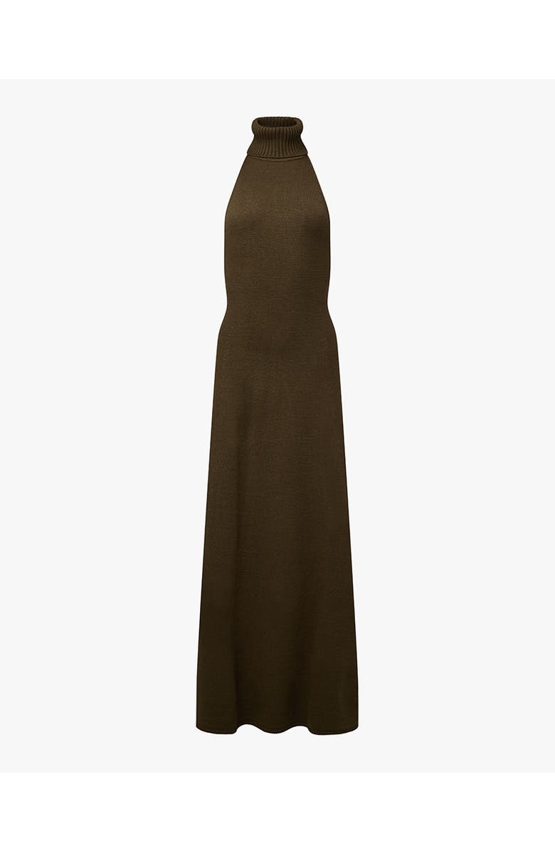WeWoreWhat Open Back Halter Maxi Dress, Alternate, color, Dark Grey