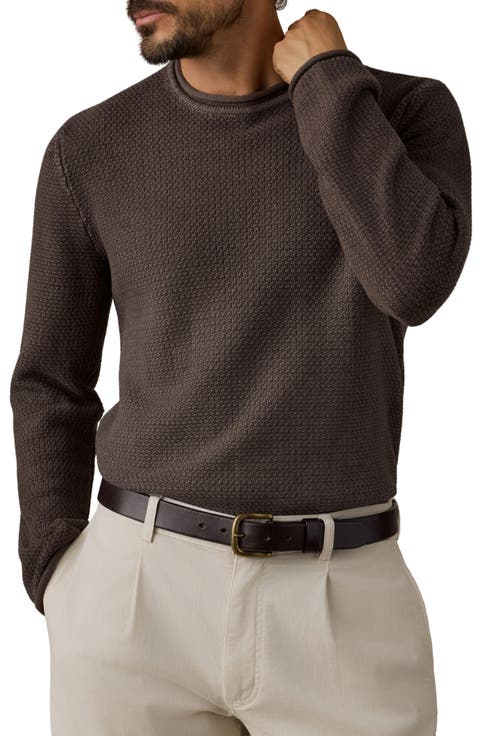 Sunwashed Dockside Crewneck Organic Cotton Sweater