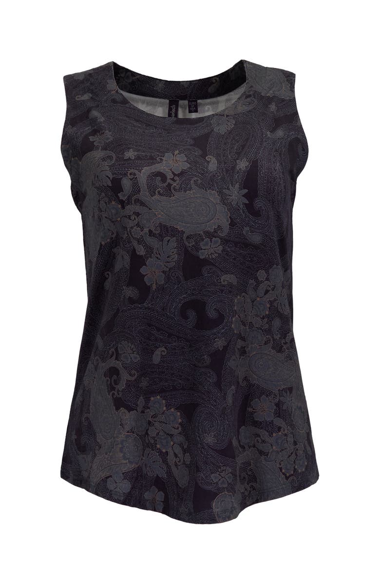 Lords of Harlech Paisley Explosion Womens Muscle Tank, Alternate, color, Paisley Explosion Black