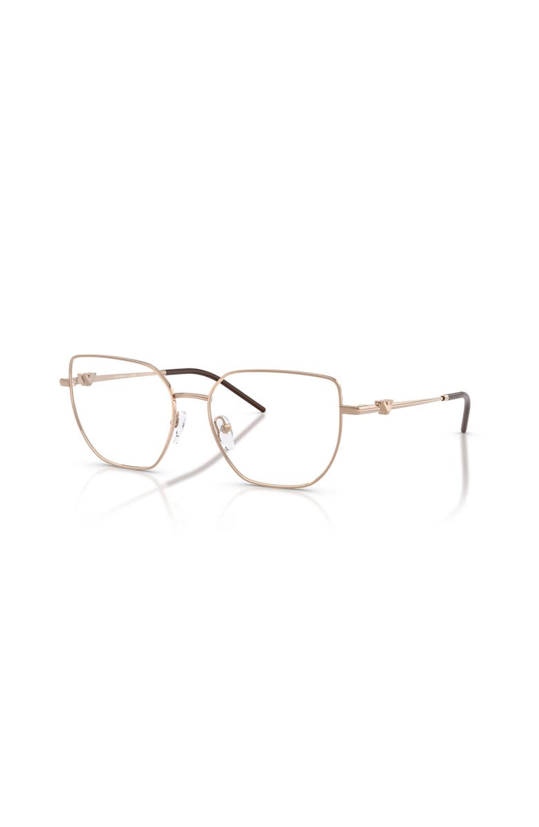 Emporio Armani 53mm Irregular optical glasses, Main, color, Gold