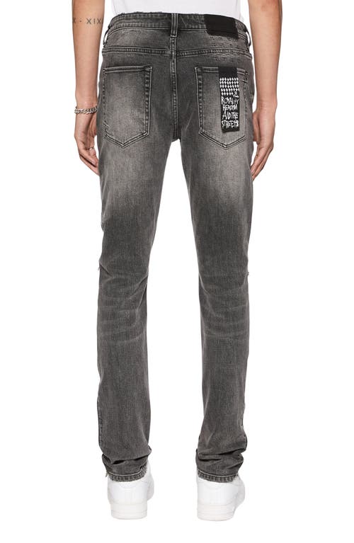 KSUBI KSUBI VAN WINKLE ELECTRIC CHAMBER RIPPED ZIP HEM SKINNY JEANS