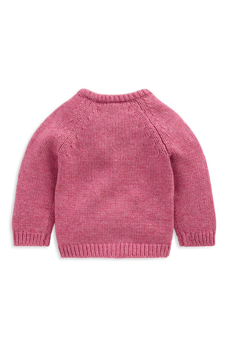 Chunky Cardigan, Alternate, color, PINK MARL