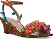 Betsey Johnson Spenser Ankle Strap Wedge Sandal