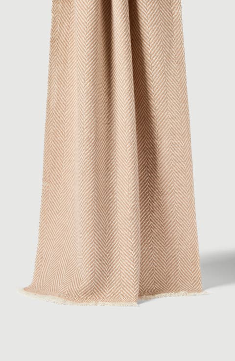Cashmere chevron scarf