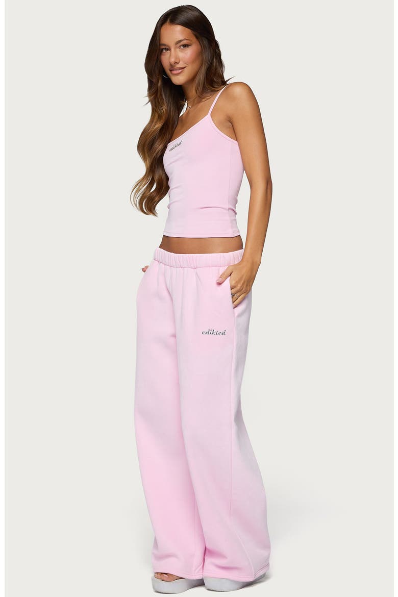 Diva Logo Stretch Tank Top, Alternate, color, LIGHT-PINK