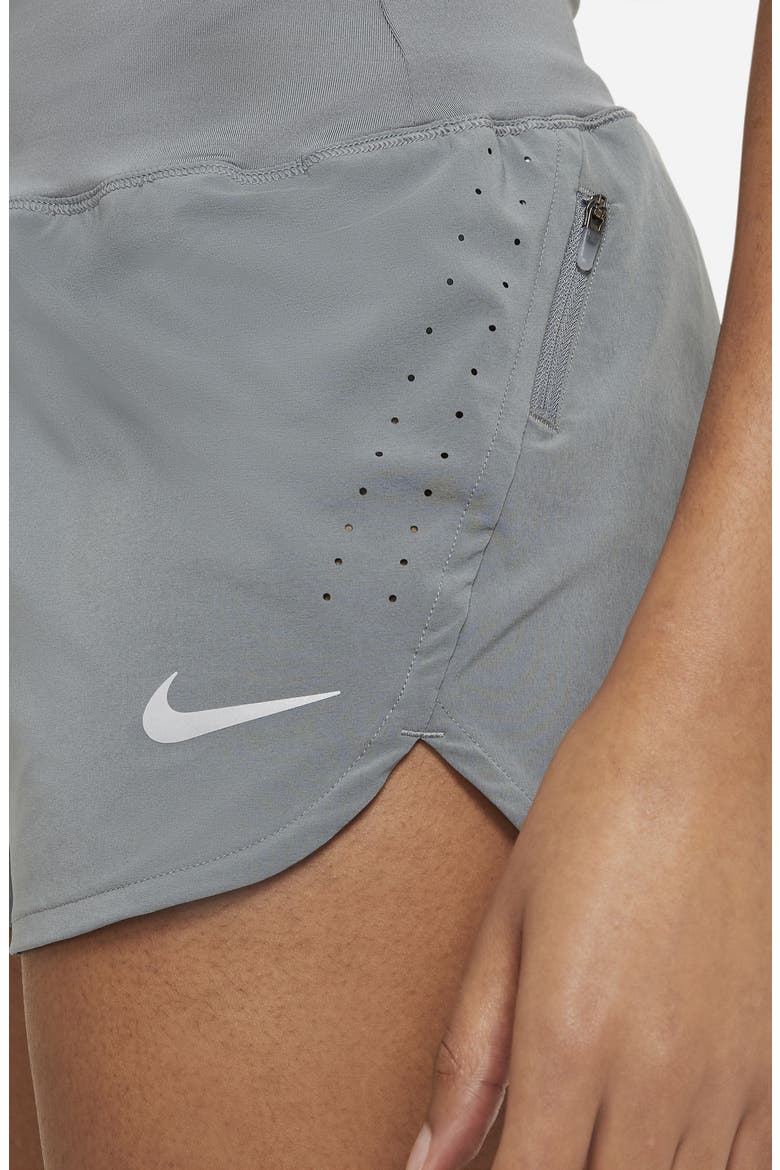 Eclipse High Waist Running Shorts, Alternate, color, SMOKE GREY
