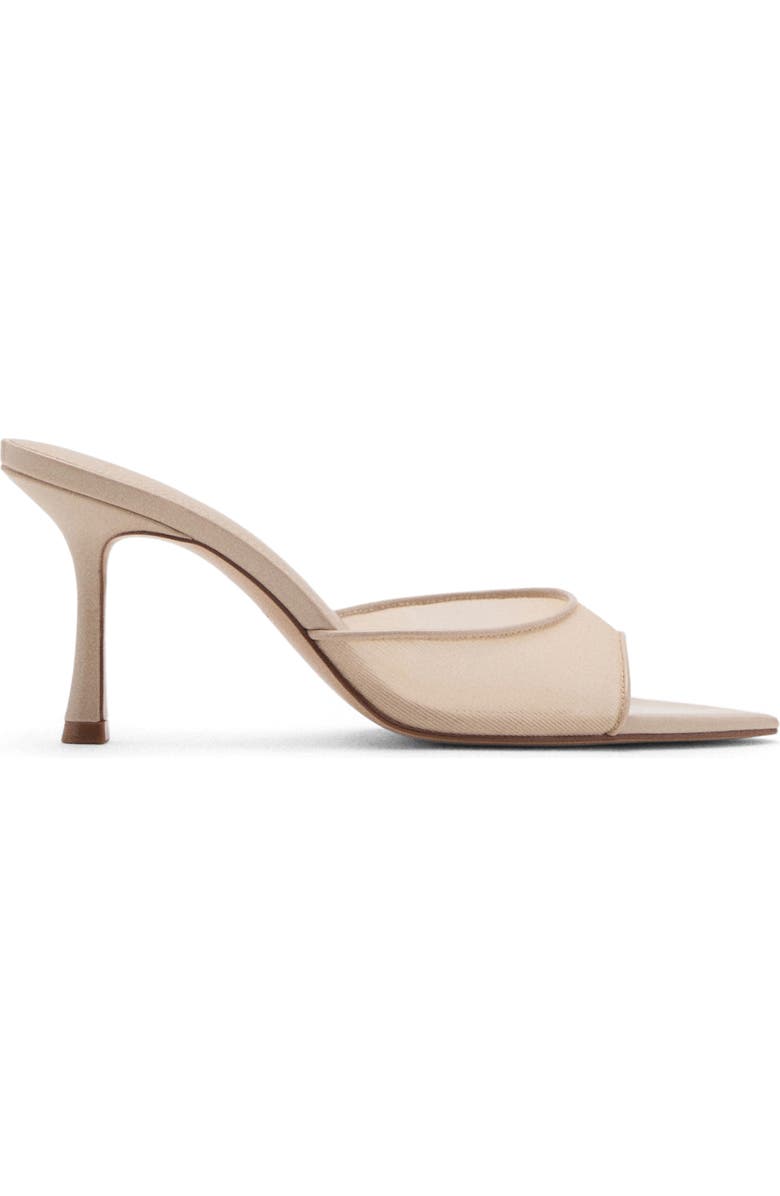MANGO Pointed Toe Sandal, Alternate, color, Beige