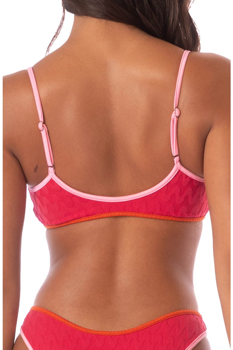 Apple Red Lane Reversible Bikini Top, Alternate, color, RED