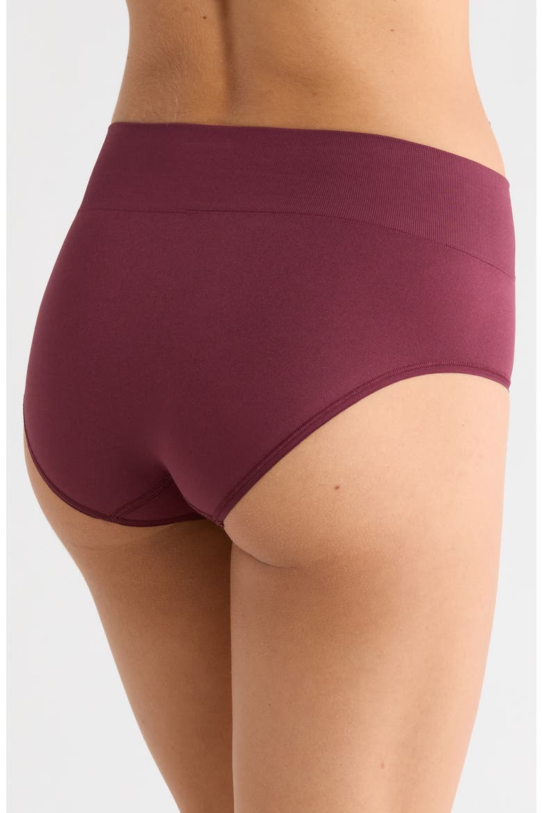 Seamless 3-Pack Briefs, Alternate, color, BLUE- BURGUNDY- PINK MULTI