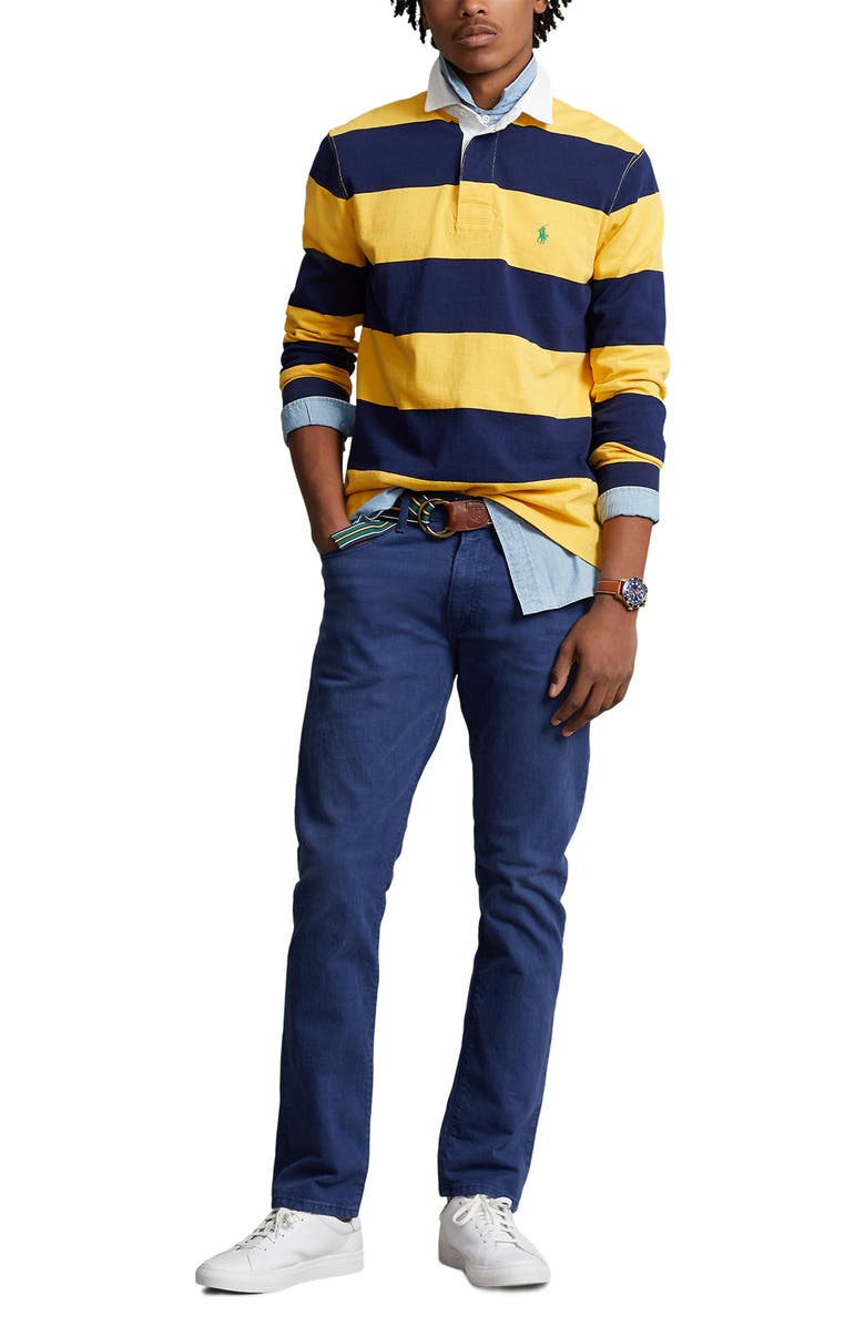 Polo Ralph Lauren Varick Slim Straight Jeans, Alternate, color, Light Navy