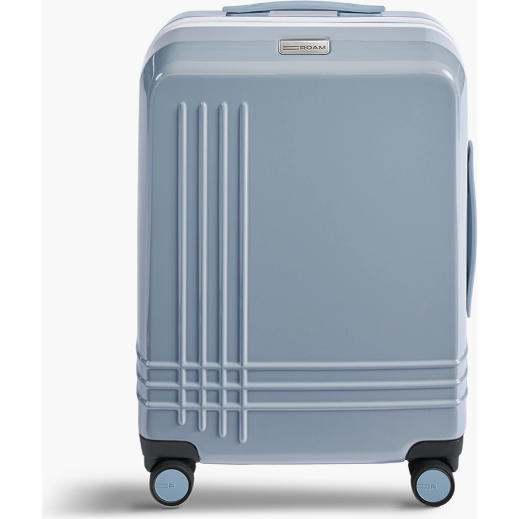 ROAM Luggage Large Expandable Carry-On Luggage in Slate Gloss/white Trim at Nordstrom