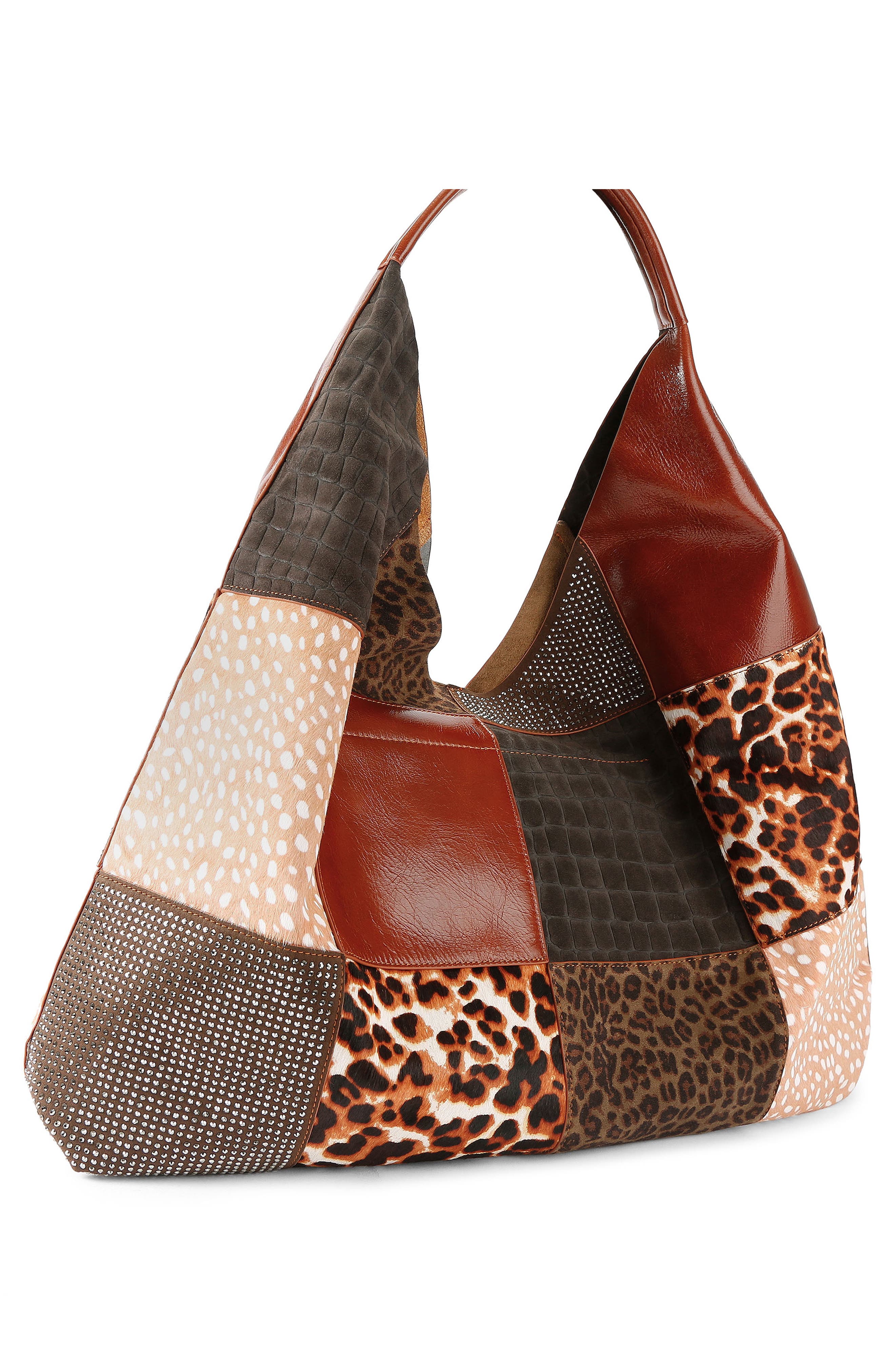 Large Chelsea Hobo Bag, Alternate, color, BROWN/ OTH