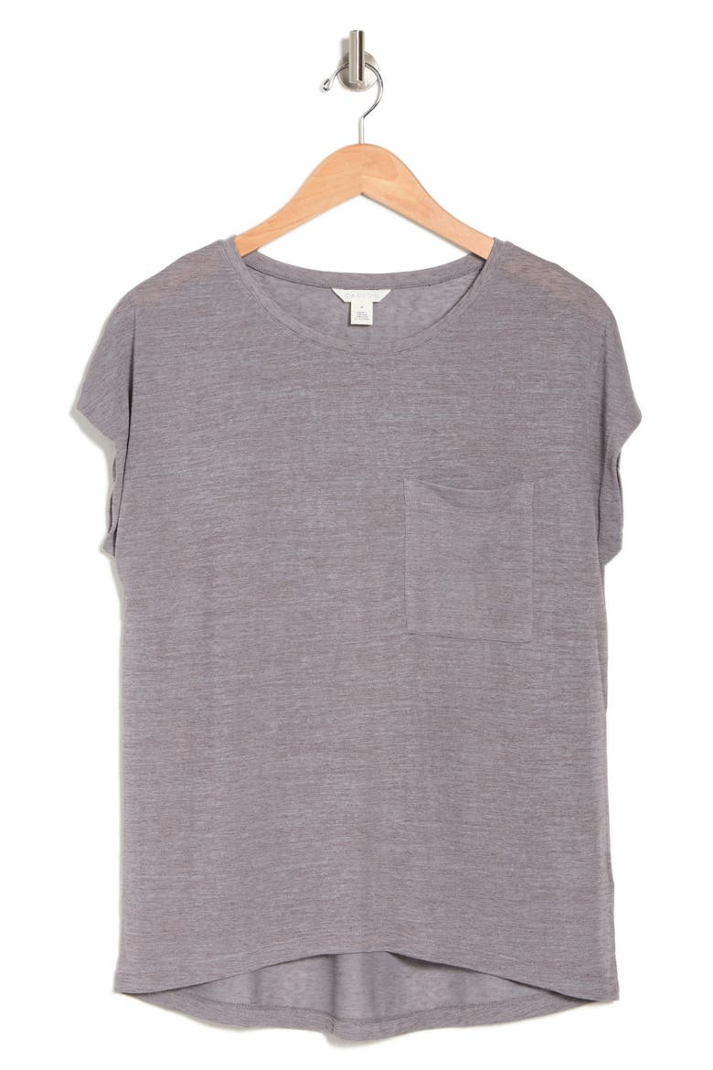 Slub Knit T-Shirt, Alternate, color, GREY DECEMBER